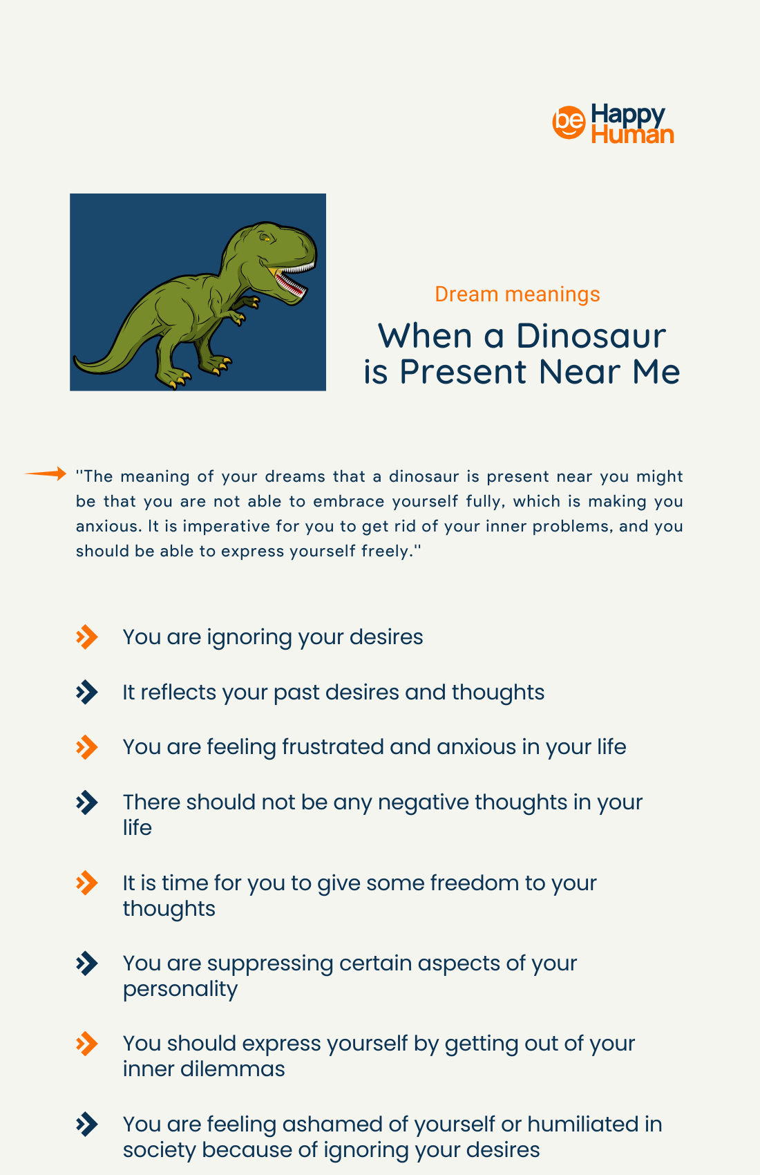 dream meanings when dinosaur is present near me