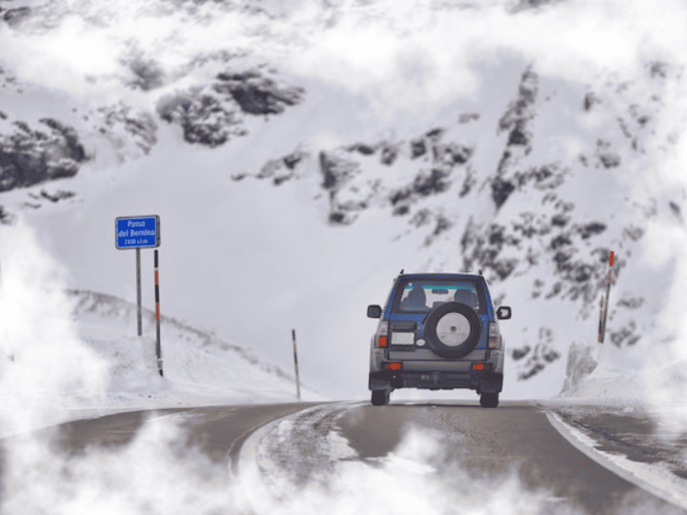 Dream About Driving A Car In Snowy Mountains